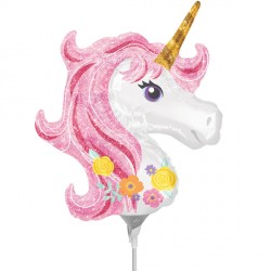 Unicorn Head Magical Mini Shape A30 Flat