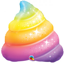 Unicorn Rainbow Poop Sparkles 30" Shape Group B Pkt Yte