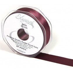 Vintage Rose Eleganza Double Faced Satin Ribbon 25mm X 20m