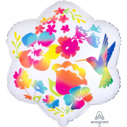 Watercolour Flowers Satin Junior Shape S50 Pkt