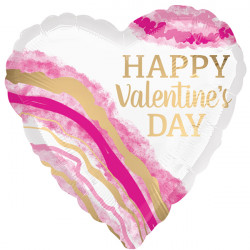 Watercolour Geode Valentine's Day Standard S40 Pkt