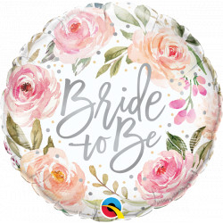 Watercolour Roses Bride To Be 18" Pkt If