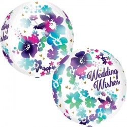 Watercolour Wedding Wishes Orbz G20 Pkt (15" X 16")