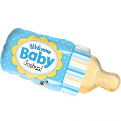 Welcome Baby Bottle Blue 39" Shape Group B Pkt Yte