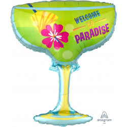 Welcome To Paradise Drink Shape P35 Pkt (23" X 28")