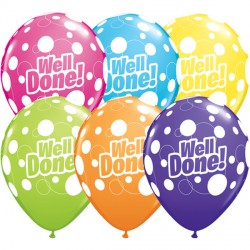 Well Done Dots 11" Tropical Assorted (25ct) Ygx