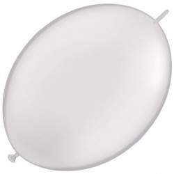 White 6" Pearl Quick Link (50ct) Cw