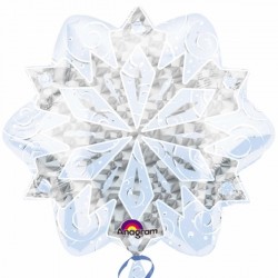 White Christmas Snowflakes Junior Shape S40 Pkt