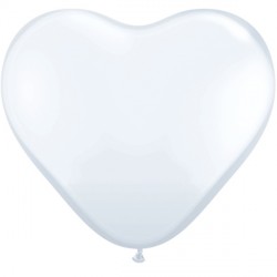 White Heart 11" Standard (100ct) Rb