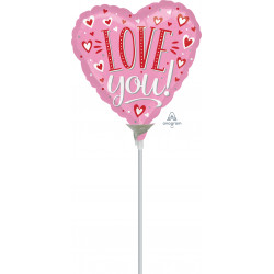 White I Love You 9" A15 Flat