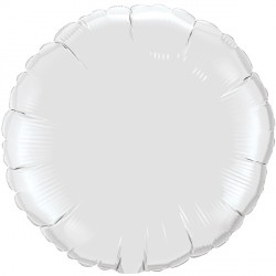 White Round 18" Flat Q Hj