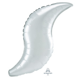 White Satin Luxe Curve 36" D23 Flat (3ct)