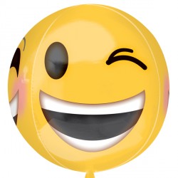 Winking Emoji Orbz G20 Pkt (15" X 16")