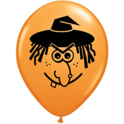 Witch Face 5" Orange (100ct) Ui