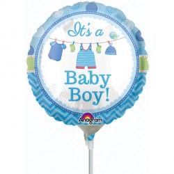 With Love Baby Boy 9" A15 Flat