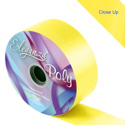 Yellow 2" Eleganza Poly Ribbon 91m