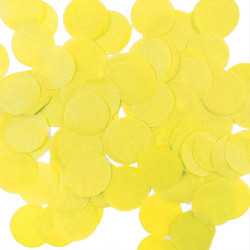 Yellow 25mm Round Paper Confetti 100g