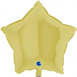 Yellow Matte Star 18" Grabo Pkt