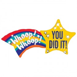 You Did It Shooting Star Shape P35 Pkt (27" X 22")