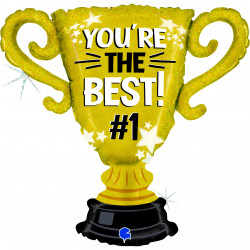 You're The Best Cup 33" Holographic Shape G Pkt