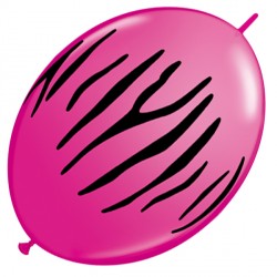 Zebra Stripes Quick Link 12" Wild Berry (50ct) Cn
