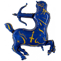 Zodiac Sagittarius Holographic Blue 48" Shape Pkt